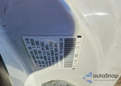 2008 Honda Accord Exl z USA, uszkodzony, nr VIN 1HGCS22828A007027